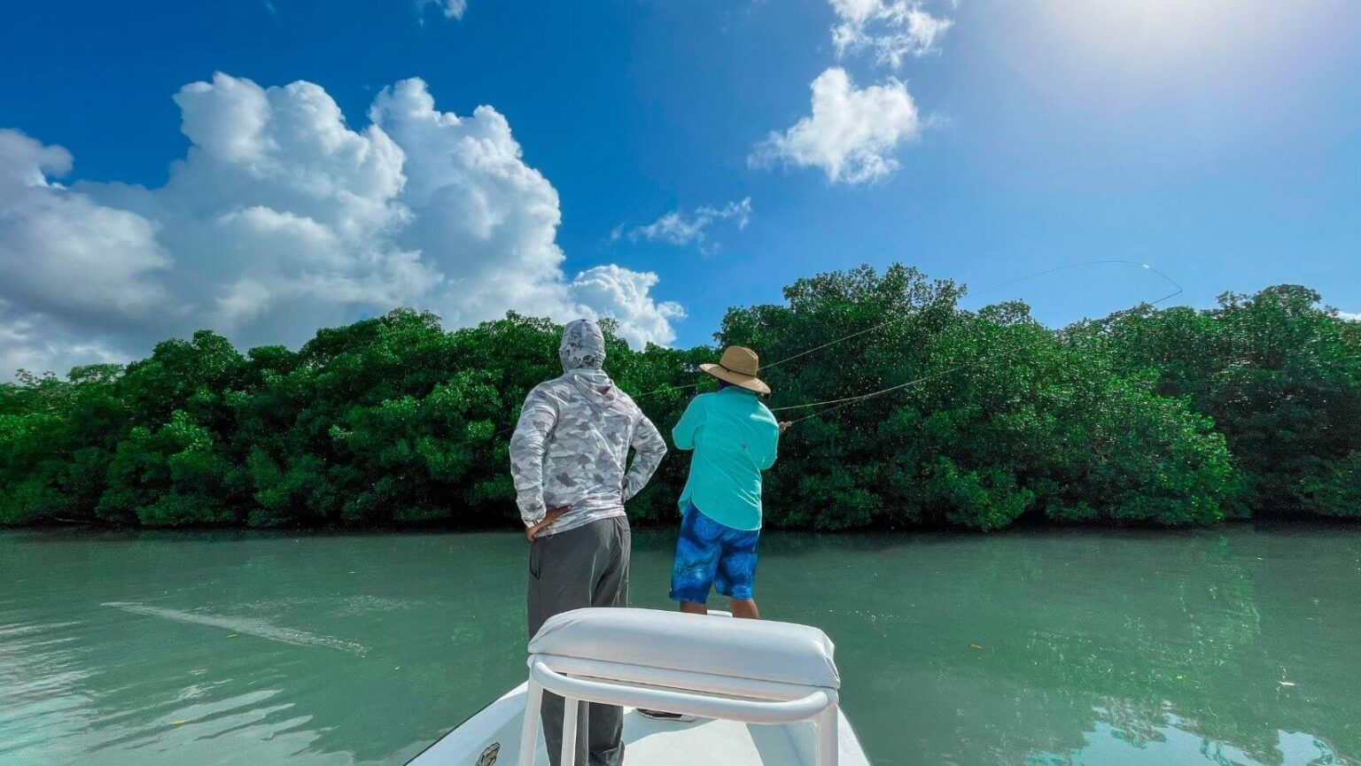 Lines out, it’s time to fish! Fishing on Ambergris Caye Sunbreeze Hotel