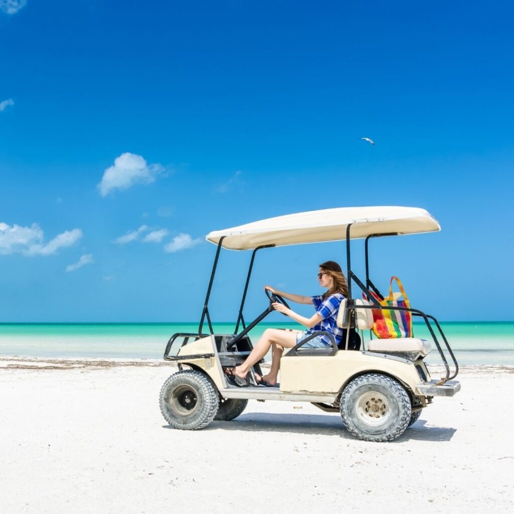 golf cart Belize ambergris caye